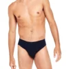 Cotton Rib Mens Briefs In Navy