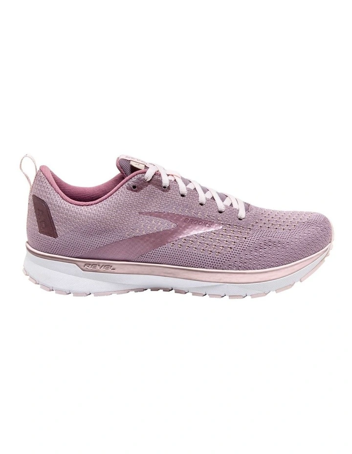 BROOKS Revel 4 Pink Running Shoe 1 BROOKS Revel 4 Pink Running Shoe