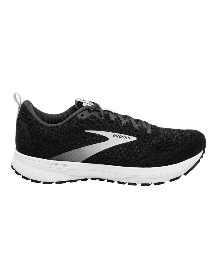 BROOKS Revel 4 Black/White Running Shoe 1 BROOKS Revel 4 Black/White Running Shoe