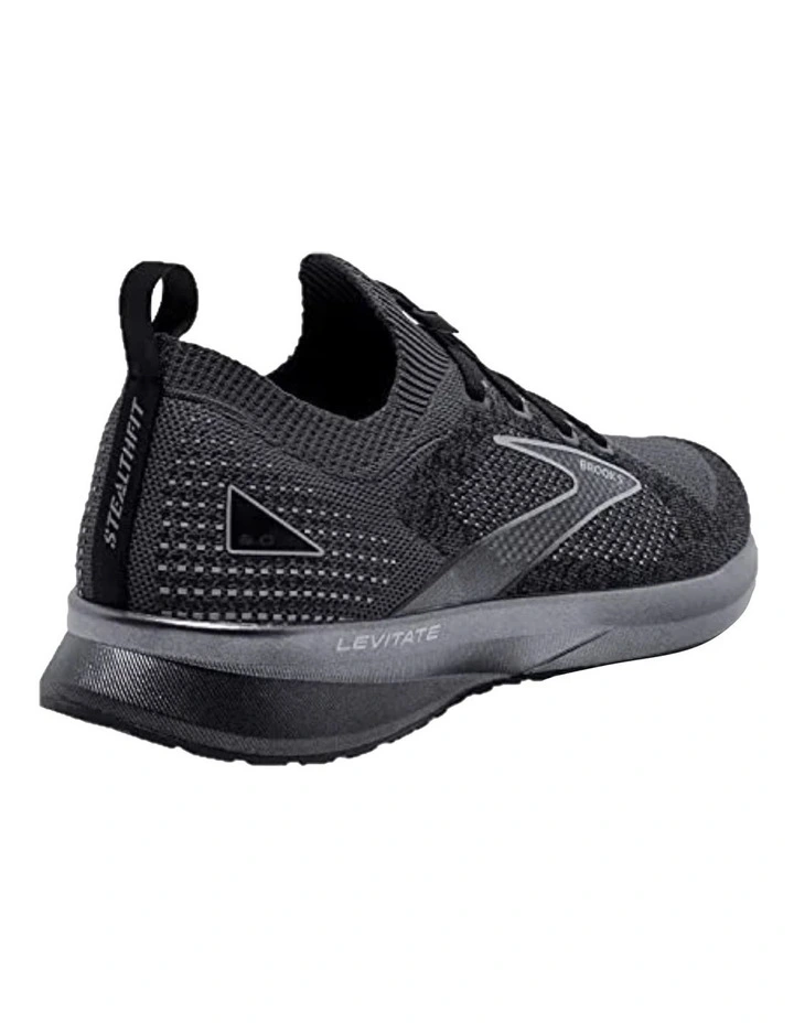 BROOKS Levitate Stealth Fit 5 Black Running Shoe 2 BROOKS Levitate Stealth Fit 5 Black Running Shoe - Image 2