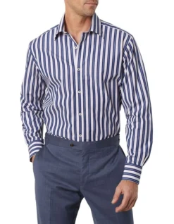 Johnston Long Sleeve Shirt Blue Patent