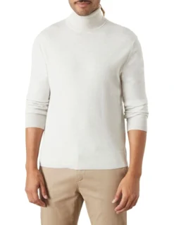 Bakeer Merino Wint White T-Neck
