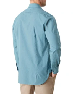 Bellfield Mini Check Shirt Navy Multi -Myer Clothing Shop 909071920 908947180 3 720x928