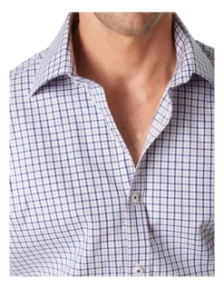Hillingdon Gingham Shirt Navy -Myer Clothing Shop 909448300 909383410 3 720x928