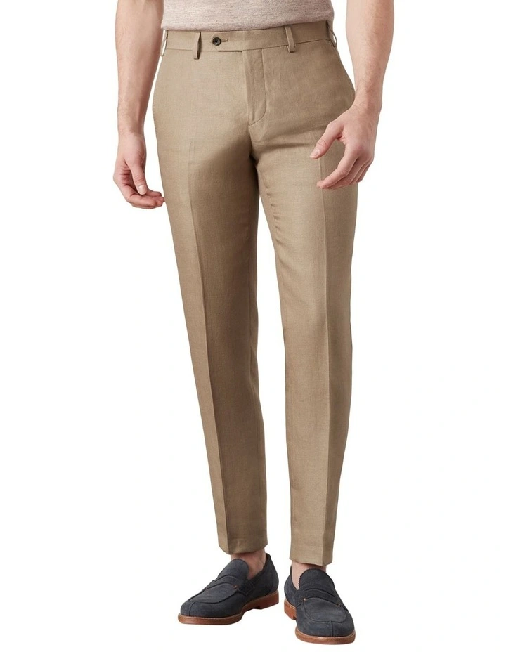 Sandino Linen Trouser In Natural 2 Sandino Linen Trouser In Natural - Image 2