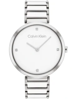 Calvin Klein Minimalistic T Bar 36mm Silver Stainless Steel Watch 25200137