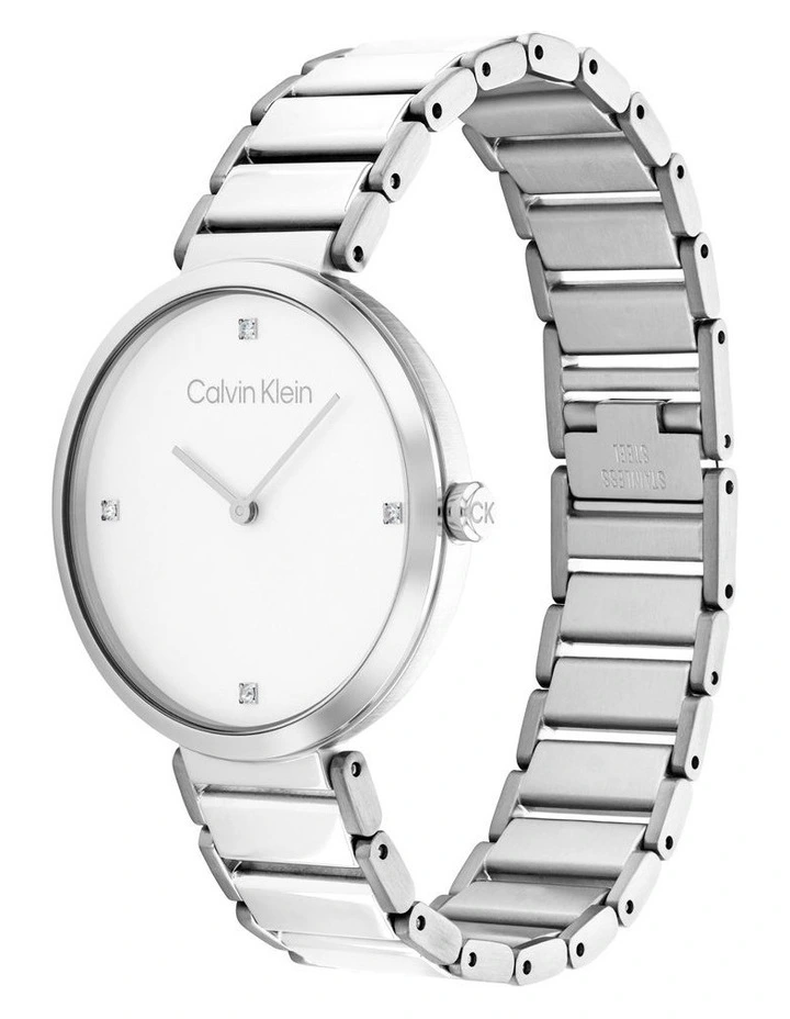 Calvin Klein Minimalistic T Bar 36mm Silver Stainless Steel Watch 25200137 2 Calvin Klein Minimalistic T Bar 36mm Silver Stainless Steel Watch 25200137 - Image 2