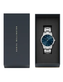 Daniel Wellington Iconic Link Arctic 40mm Silver/Blue Watch DW00100448 -Myer Clothing Shop 909588250 6 720x928
