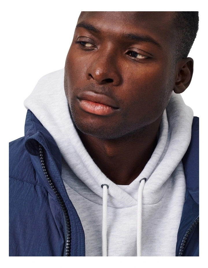 The Hanam Puffer Vest Navy 2 The Hanam Puffer Vest Navy - Image 2