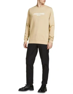 Jack & Jones Blabranding Sweat Crew Neck In Curds & Whey -Myer Clothing Shop 909687340 6 720x928
