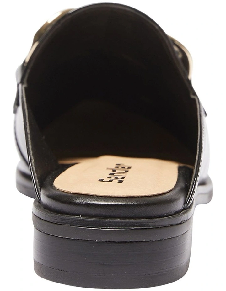Pivot Flats Shoes In Black Croc Print Leather 5 Pivot Flats Shoes In Black Croc Print Leather - Image 5
