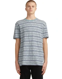 Quiksilver Trip Jaquard T-Shirt Blue