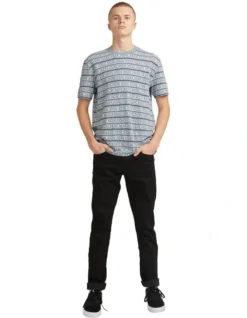 Quiksilver Trip Jaquard T-Shirt Blue -Myer Clothing Shop 910807480 5 720x928