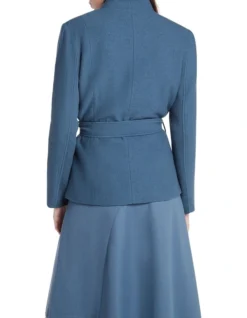 Lea Felted Wool Jacket Steel Blue 6 Lea Felted Wool Jacket Steel Blue -Myer Clothing Shop 911099440 3 720x928