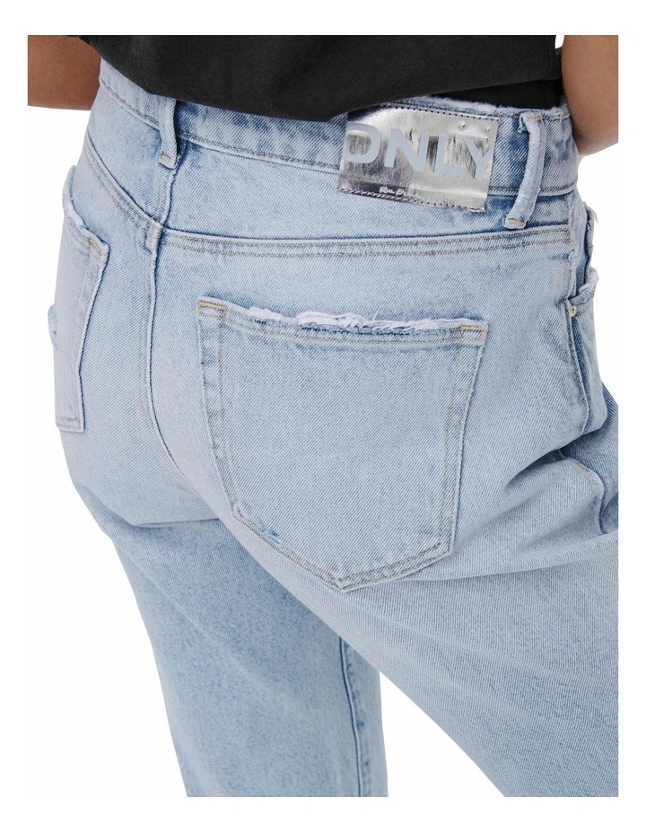 ONLY Fine Life High Rise Jeans Light Blue Denim 3 ONLY Fine Life High Rise Jeans Light Blue Denim - Image 3