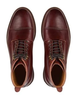 Massimo Leather Military Boots In Tobacco -Myer Clothing Shop 911518210 4 1 720x928