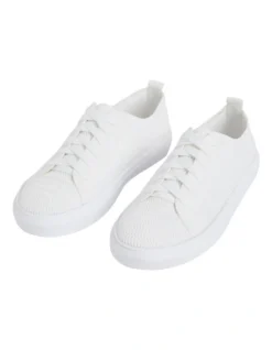 Josie Knit Sneaker In Whisper White -Myer Clothing Shop 911877400 911859850 3 720x928