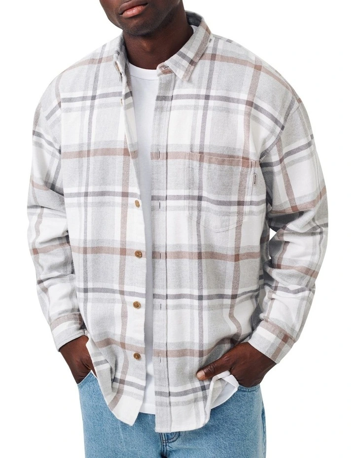 The Carver Long Sleeve Shirt Grey Tweed 1 The Carver Long Sleeve Shirt Grey Tweed