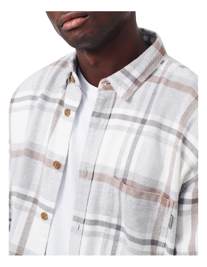 The Carver Long Sleeve Shirt Grey Tweed 3 The Carver Long Sleeve Shirt Grey Tweed - Image 3