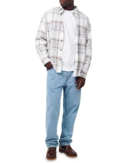 The Carver Long Sleeve Shirt Grey Tweed 9 The Carver Long Sleeve Shirt Grey Tweed -Myer Clothing Shop 912207610 5 720x928