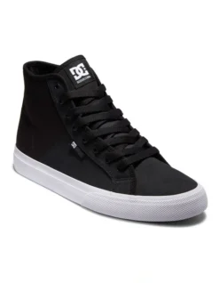 DC Manual High Top Black Textile Shoes -Myer Clothing Shop 912684520 3 720x928