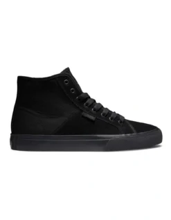 DC Manual High Top Suede Black Shoes