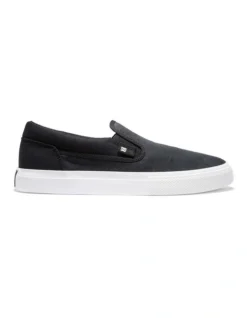DC Manual Textile Black Slip On Shoes
