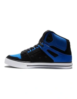 DC Pure High-Top Black/Blue Shoes -Myer Clothing Shop 912744550 4 720x928