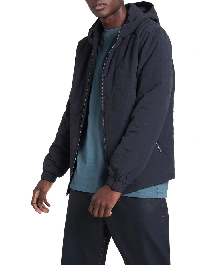 Jayden Wadded Jacket In Navy 1 Jayden Wadded Jacket In Navy