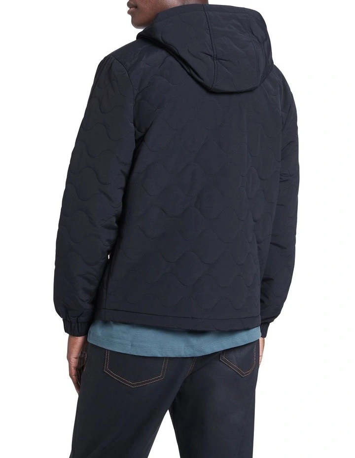 Jayden Wadded Jacket In Navy 3 Jayden Wadded Jacket In Navy - Image 3