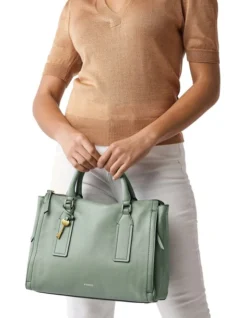 Fossil Parker Green Satchel Bag -Myer Clothing Shop 912834010 6 720x928