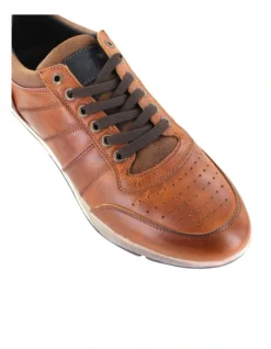 Goal Leather Tan Lace-Up Casual Sneaker -Myer Clothing Shop 912908800 4 720x928