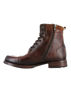 Porter Leather Camel Lace-Up Boot -Myer Clothing Shop 912909070 3 720x928