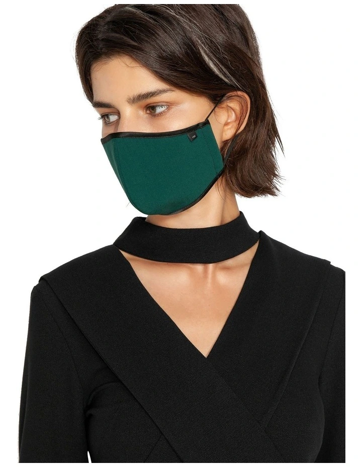 Bottle Green Face Mask 2 Bottle Green Face Mask - Image 2