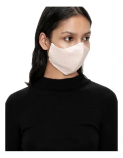 Pale Pink Viscose Cotton Face Mask