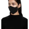 Black Viscose Cotton Face Mask