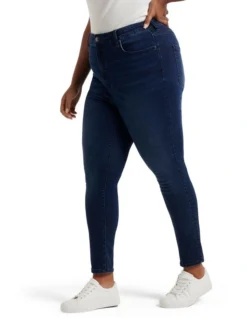 Belinda High Rise Ankle Grazer Jeans In Blue -Myer Clothing Shop 913972240 3 720x928