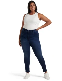 Belinda High Rise Ankle Grazer Jeans In Blue -Myer Clothing Shop 913972240 5 720x928