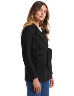 Sarah Wrap Coat In Black 7 Sarah Wrap Coat In Black -Myer Clothing Shop 914096440 3 720x928