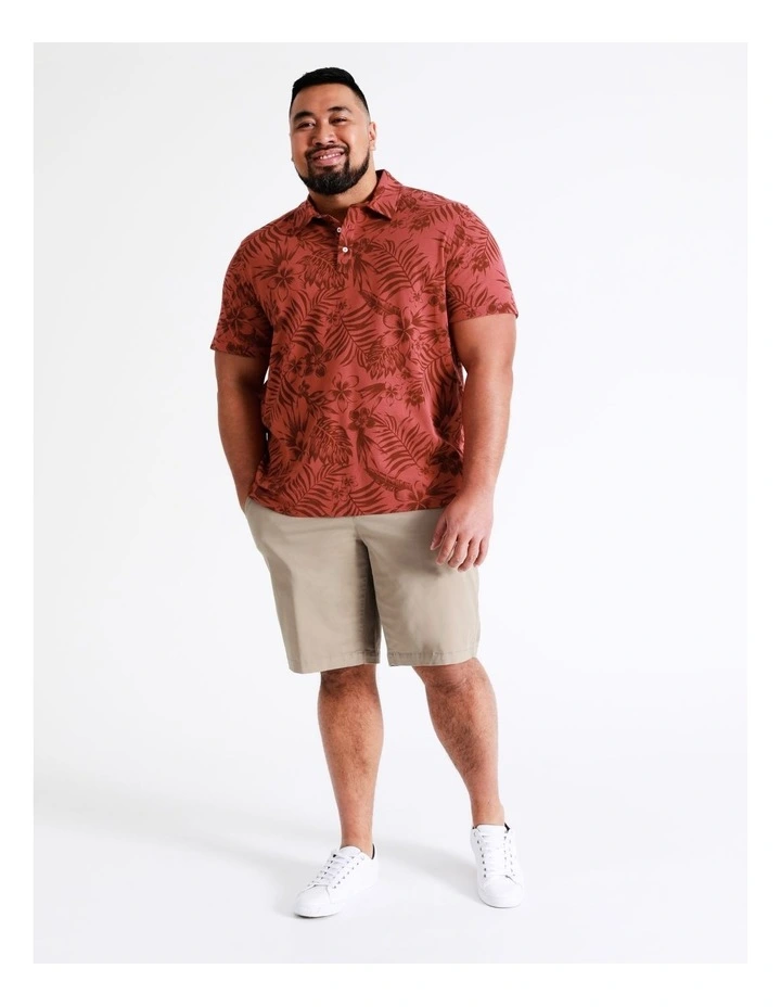 Agusta Floral Print Polo In Red 4 Agusta Floral Print Polo In Red - Image 4