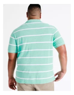 Hugo Stripe Polo In Light Green -Myer Clothing Shop 914693050 4 720x928