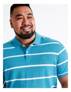 Hugo Stripe Polo In Turquoise -Myer Clothing Shop 914693140 3 720x928