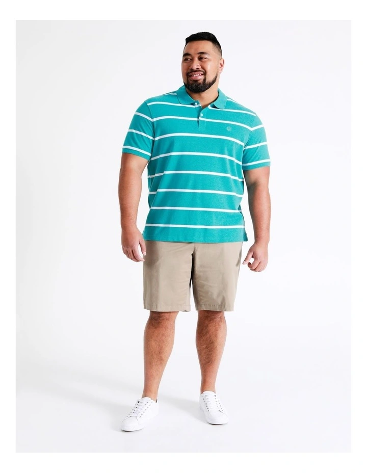 Hugo Stripe Polo In Aquamarine 3 Hugo Stripe Polo In Aquamarine - Image 3