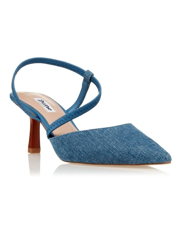 Dune London Colombia Pumps In Denim Blue 2 Dune London Colombia Pumps In Denim Blue - Image 2