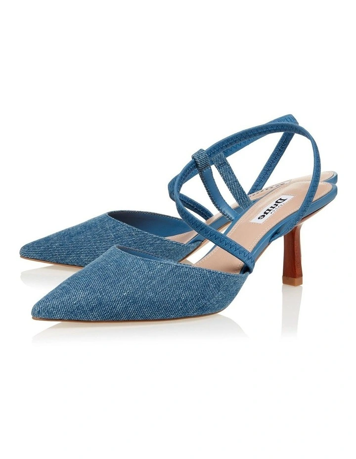 Dune London Colombia Pumps In Denim Blue 3 Dune London Colombia Pumps In Denim Blue - Image 3