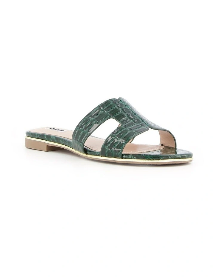 Dune London Looper Sandals In Green 2 Dune London Looper Sandals In Green - Image 2