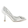 Dune London Blissfull Stiletto In Silver