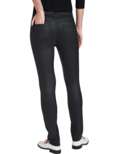Coated Jackie Skinny Jean In Black -Myer Clothing Shop 915010210 3 720x928