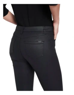Coated Jackie Skinny Jean In Black -Myer Clothing Shop 915010210 4 720x928
