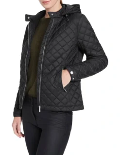 Victoria Quilted Jacket In Black